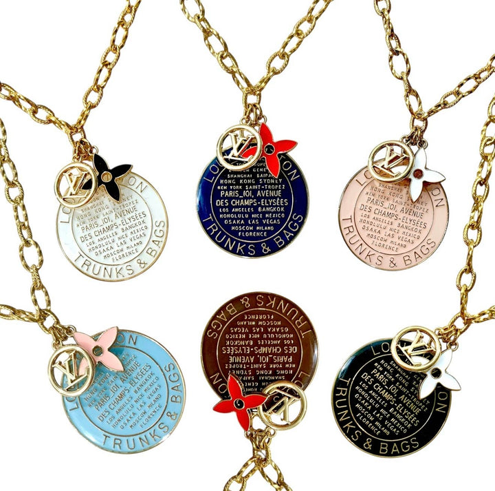 Repurposed LV Vintage Coin Necklace