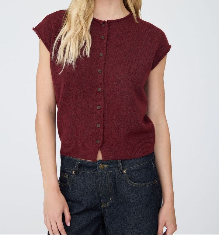 Leni Sleeveless Cardigan