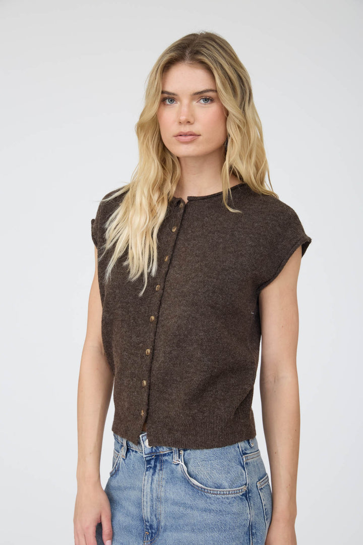 Leni Sleeveless Cardigan