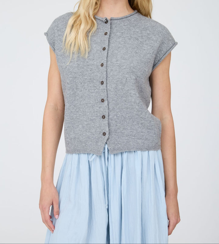Leni Sleeveless Cardigan