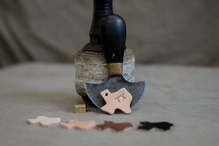 TX Leather Texas Key Tag
