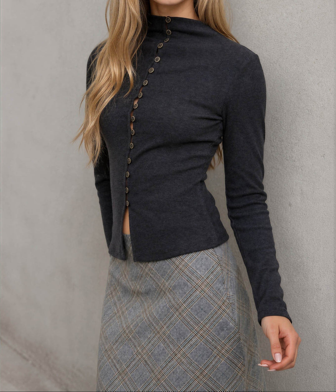 Hadley Mock Neck Knit Top