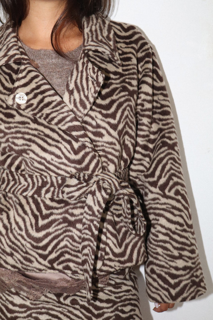 Stella Zebra Wrap Jacket