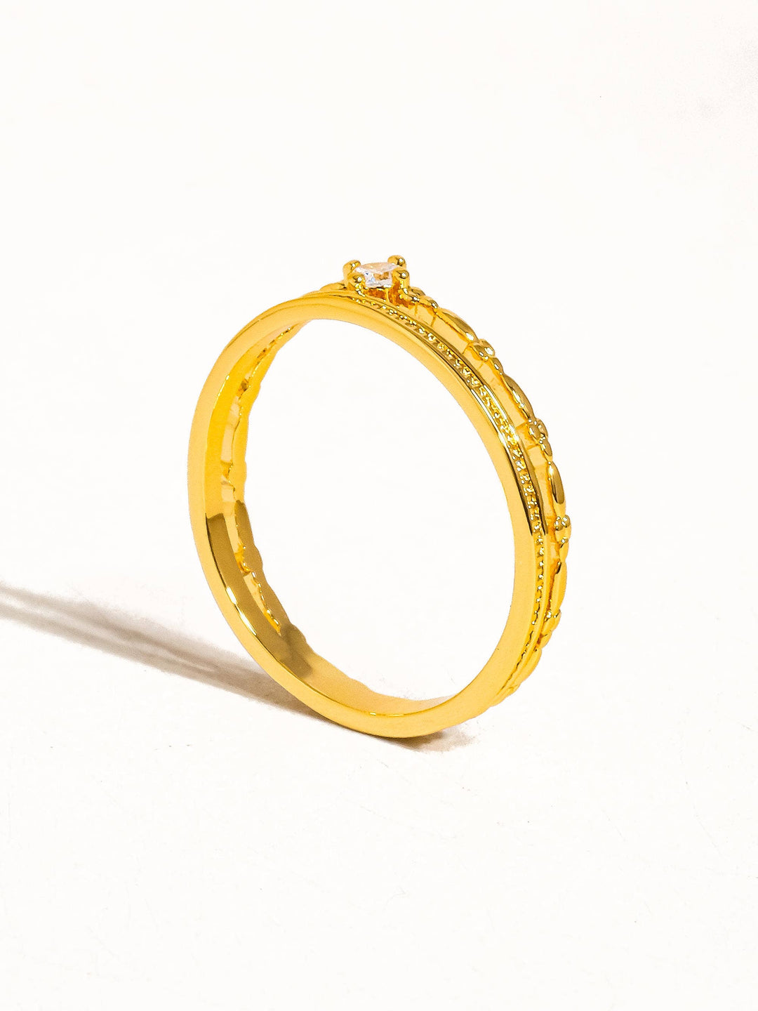 Belen CZ Thin layered Ring