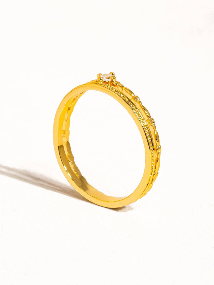 Belen CZ Thin layered Ring