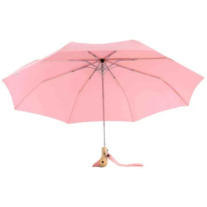 Pink Compact Duck Head Umbrella