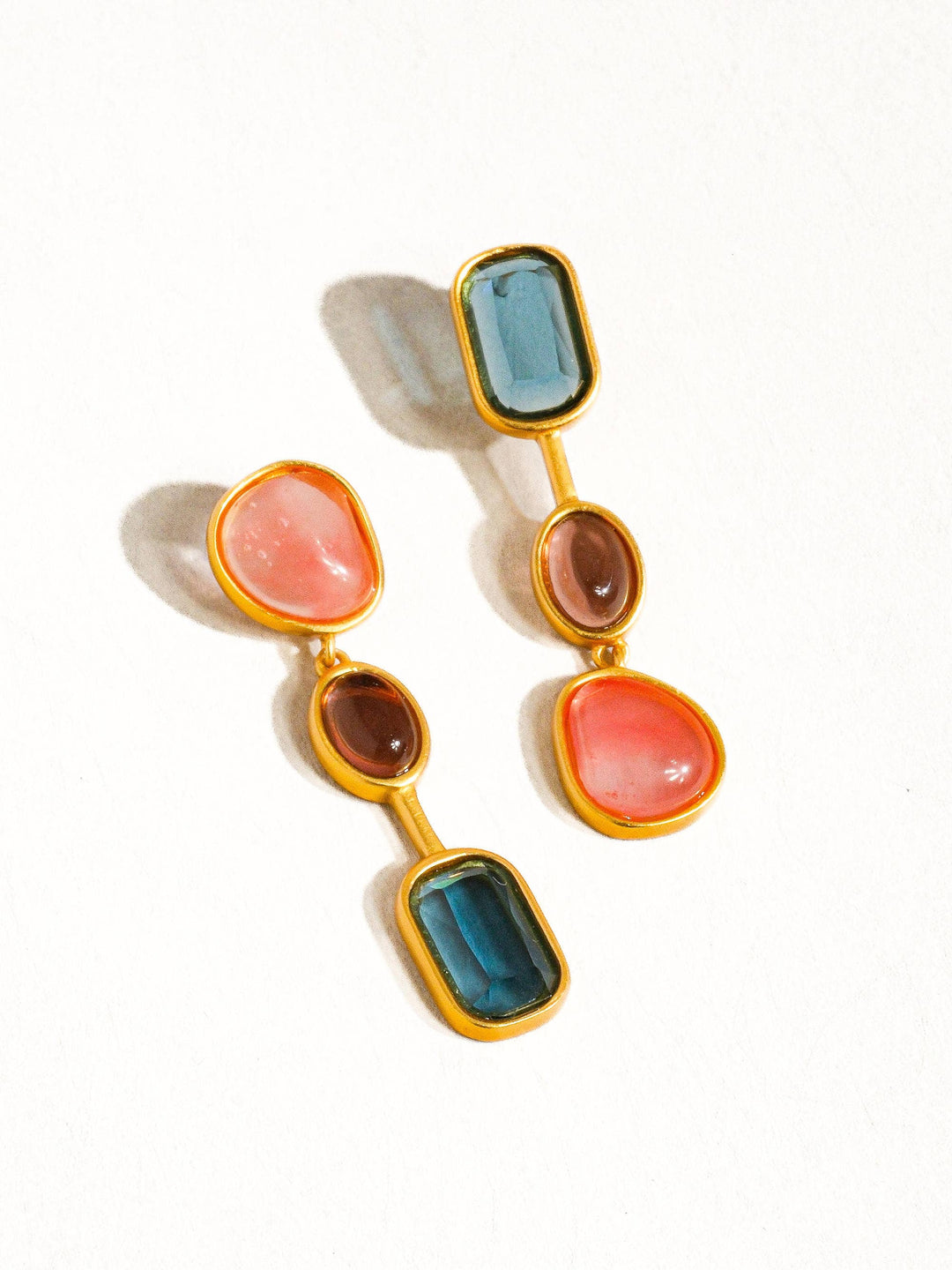 Delia Vintage Mismatch Drop Earrings