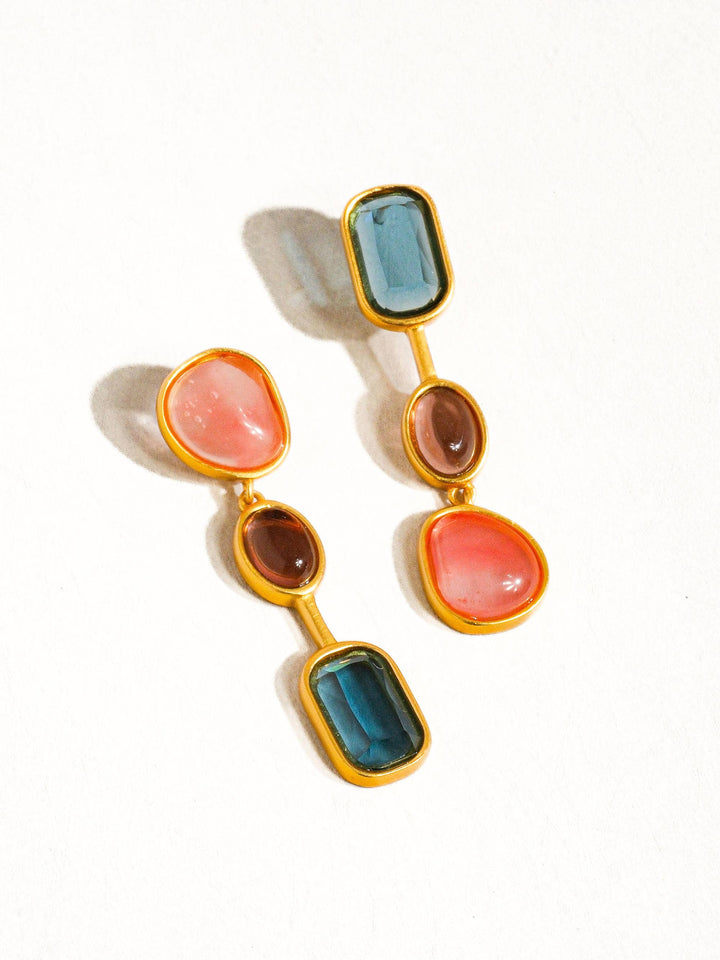 Delia Vintage Mismatch Drop Earrings