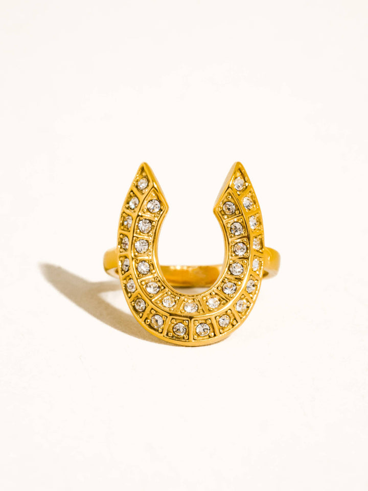 CZ Horseshoe Ring