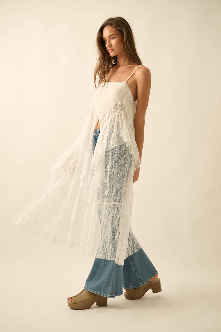 Amelia Ruffled Lace Top