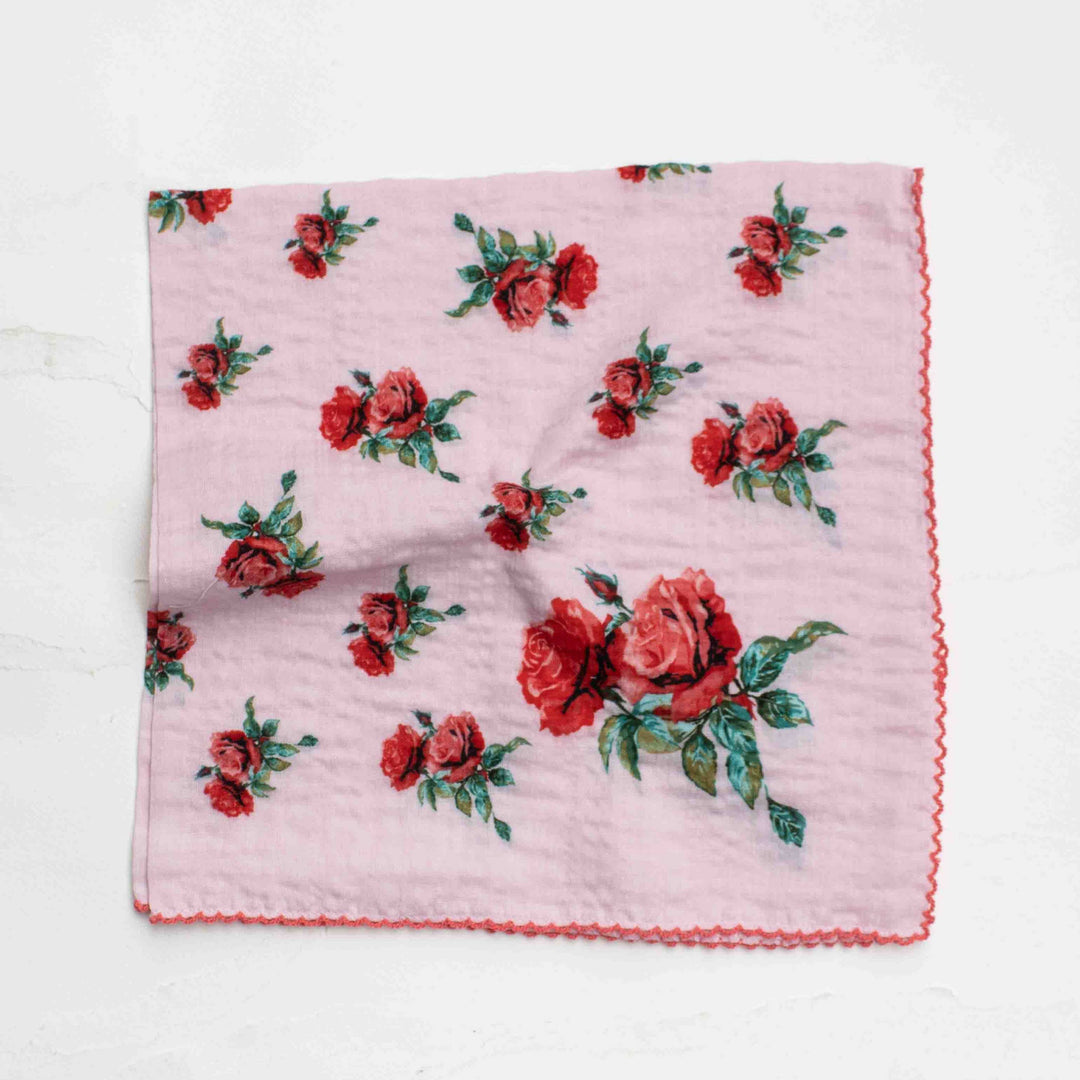 Vintage Rose Cotton Scarf