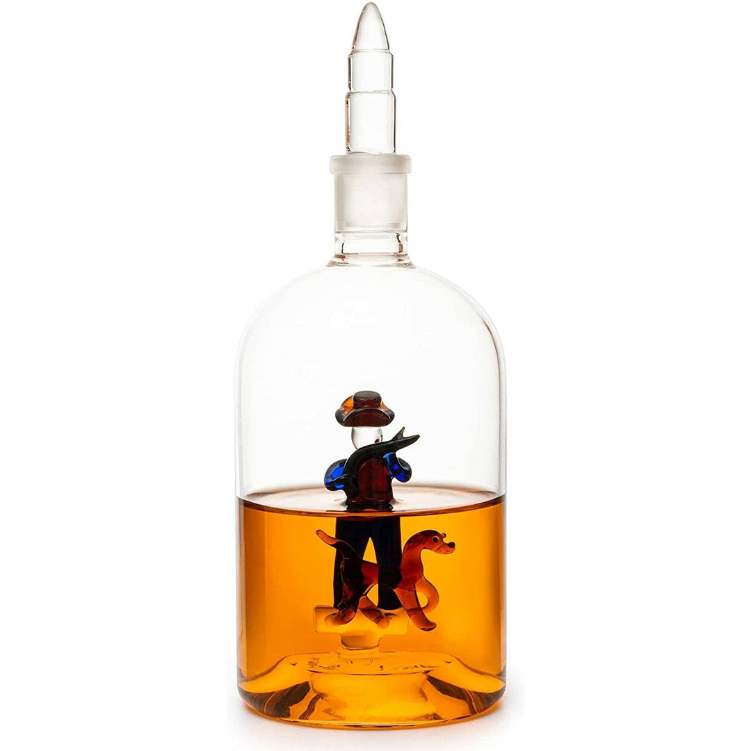 Man with Hunting Dog Decanter