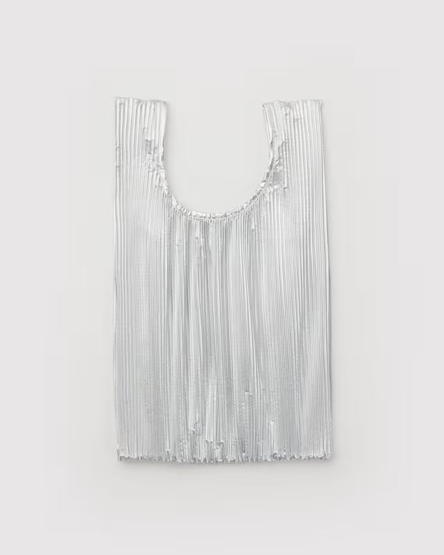 Baggu Pleated Chrome Metallic