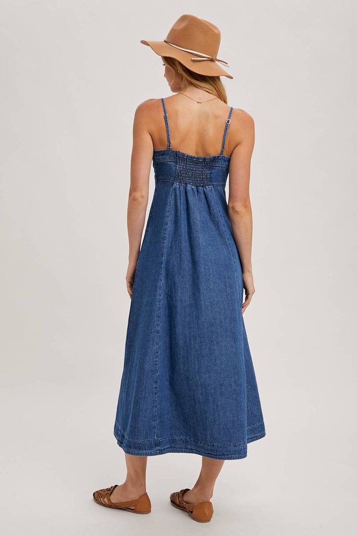 Sabrina Denim Midi Dress