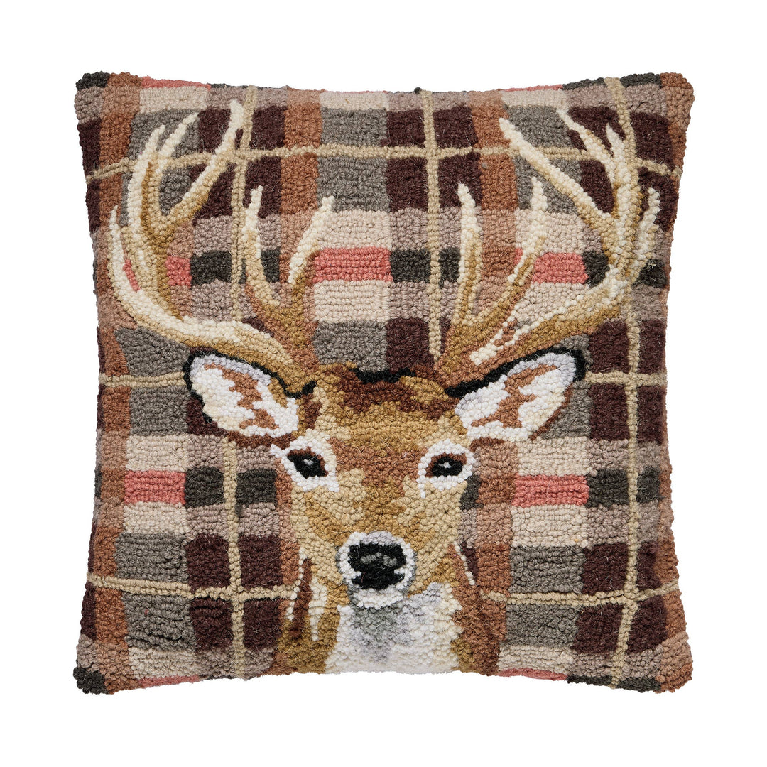 Deer Tartan Hook Pillow