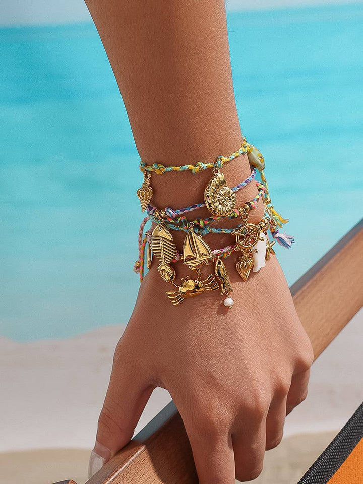 Menton Summer Rope Charm Bracelet