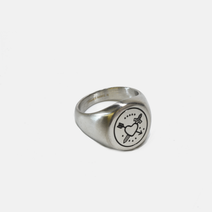 Bleeding Heart Steel Ring