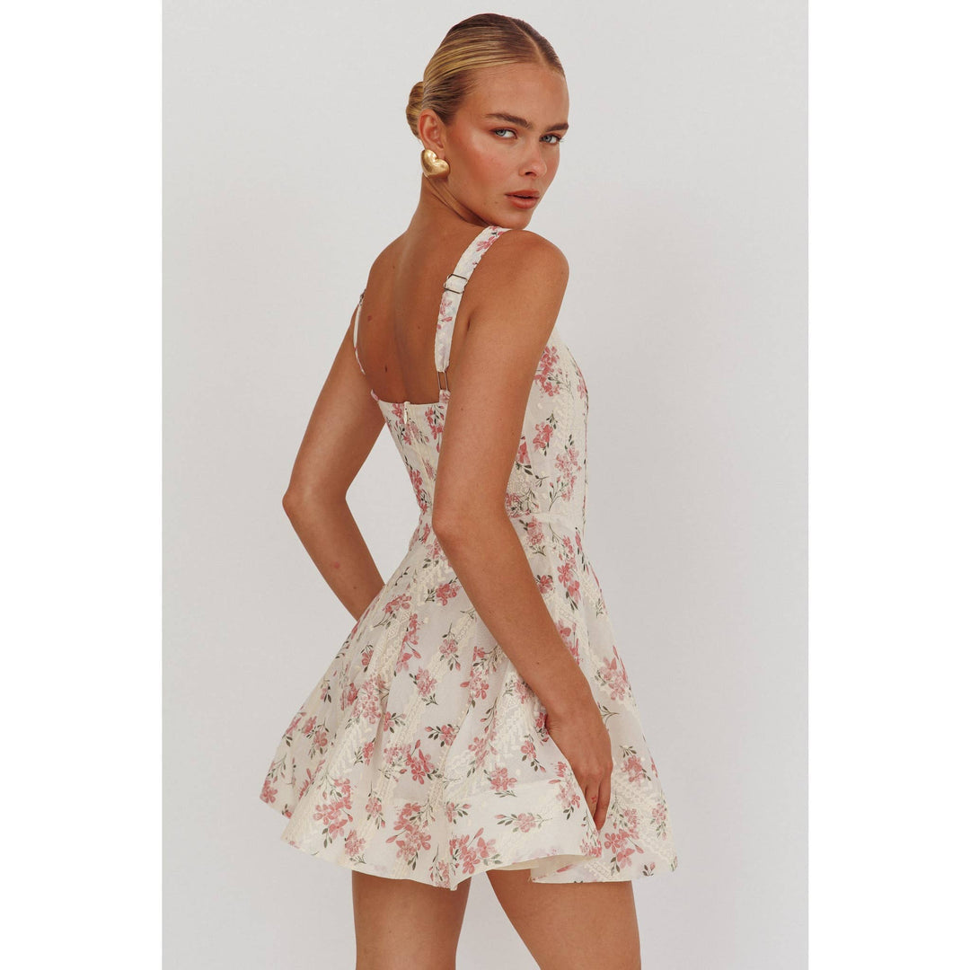 Shanni Floral Flare Mini Dress