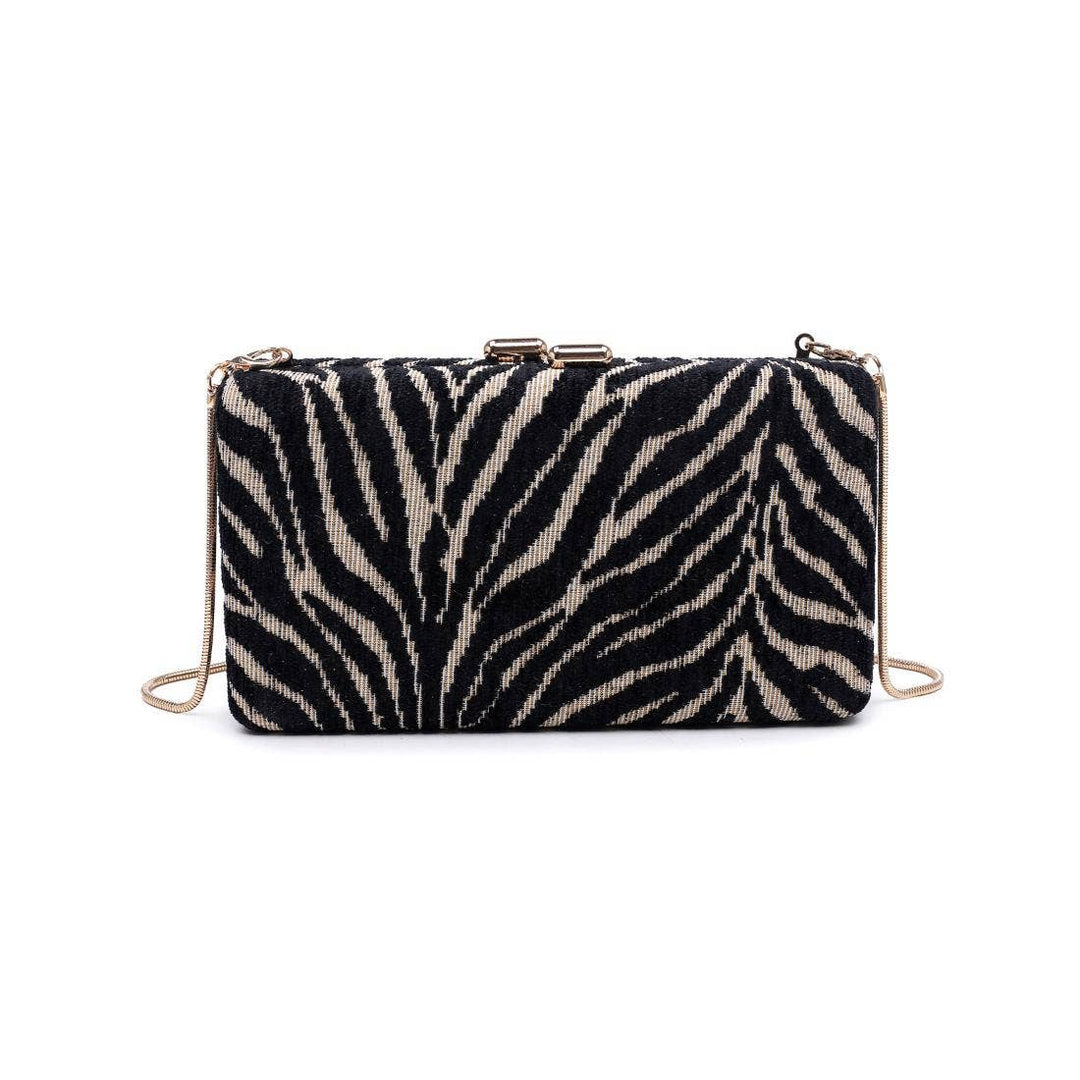 Sade Zebra Evening Bag