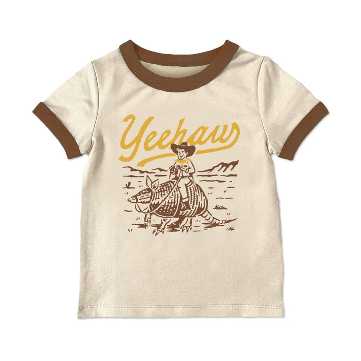 Yeehaw Vintage Youth Ringer Tee