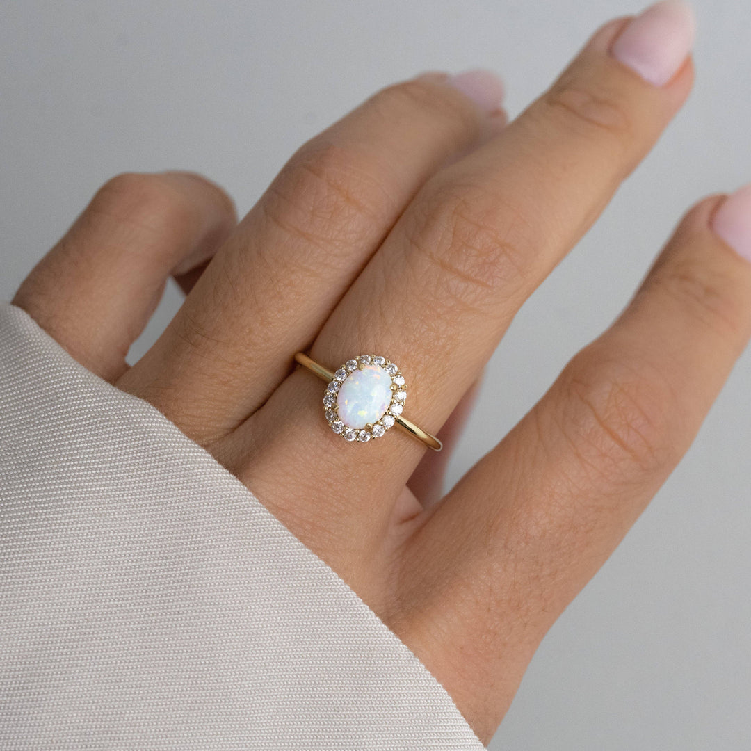 Oval Opal Ring
