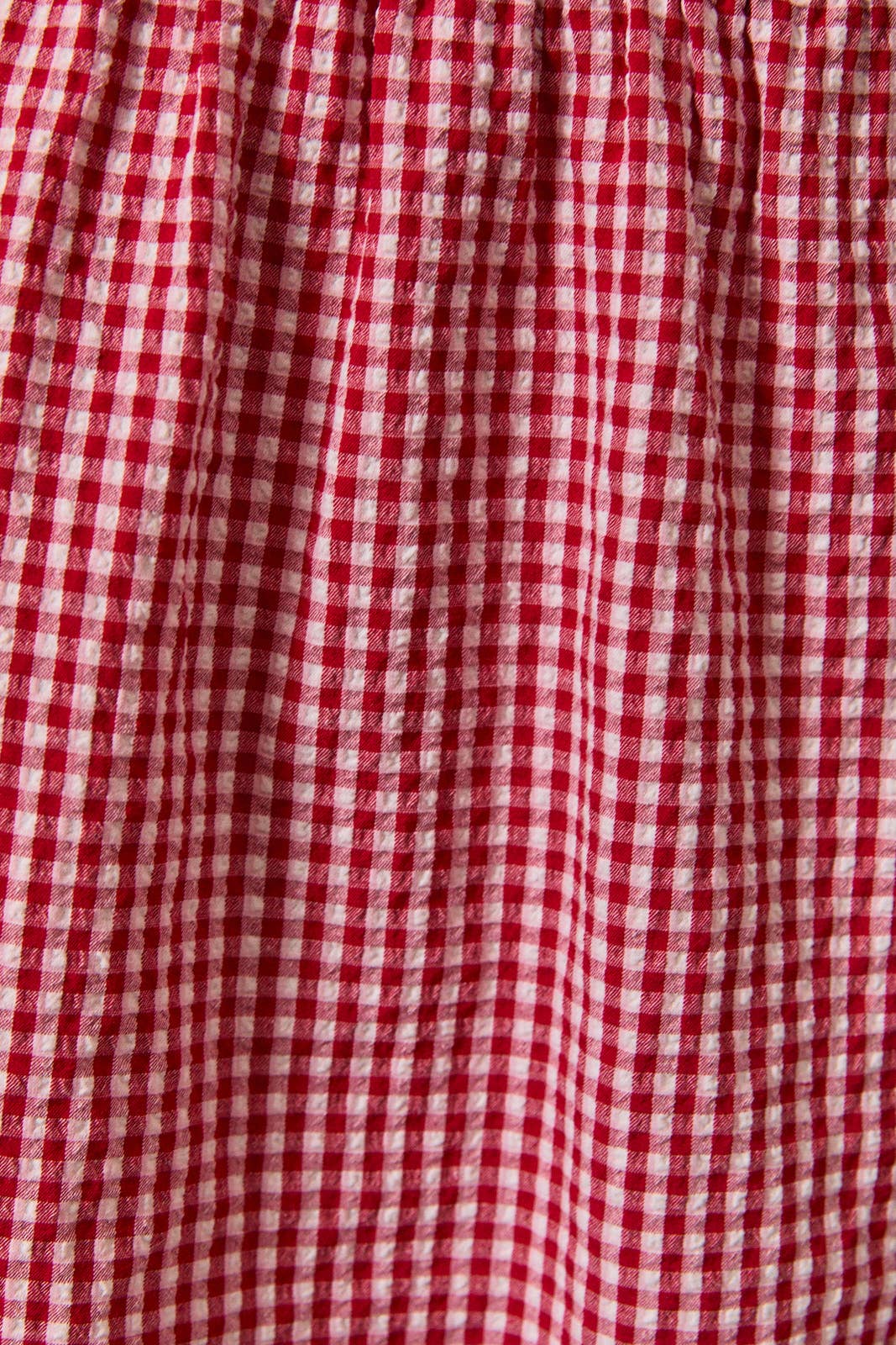 Angie Boat Neck Smocked Gingham Romper