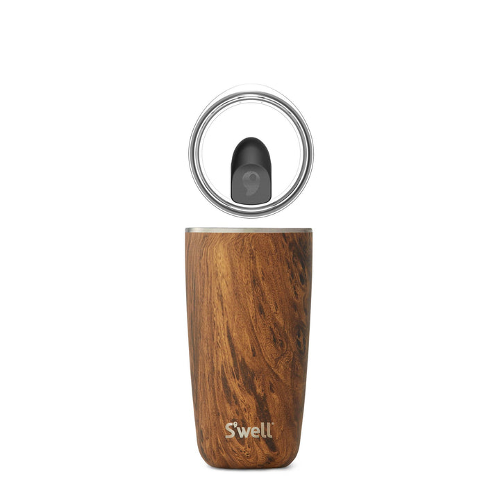 Teakwood Stainless Steel Tumbler with Lid