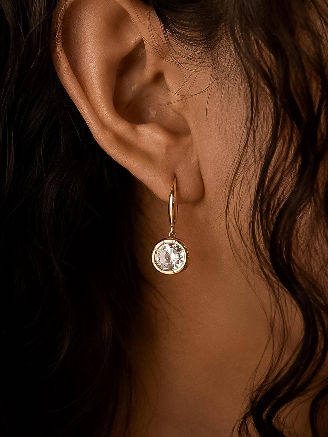 Rebekah Oval CZ Earrings
