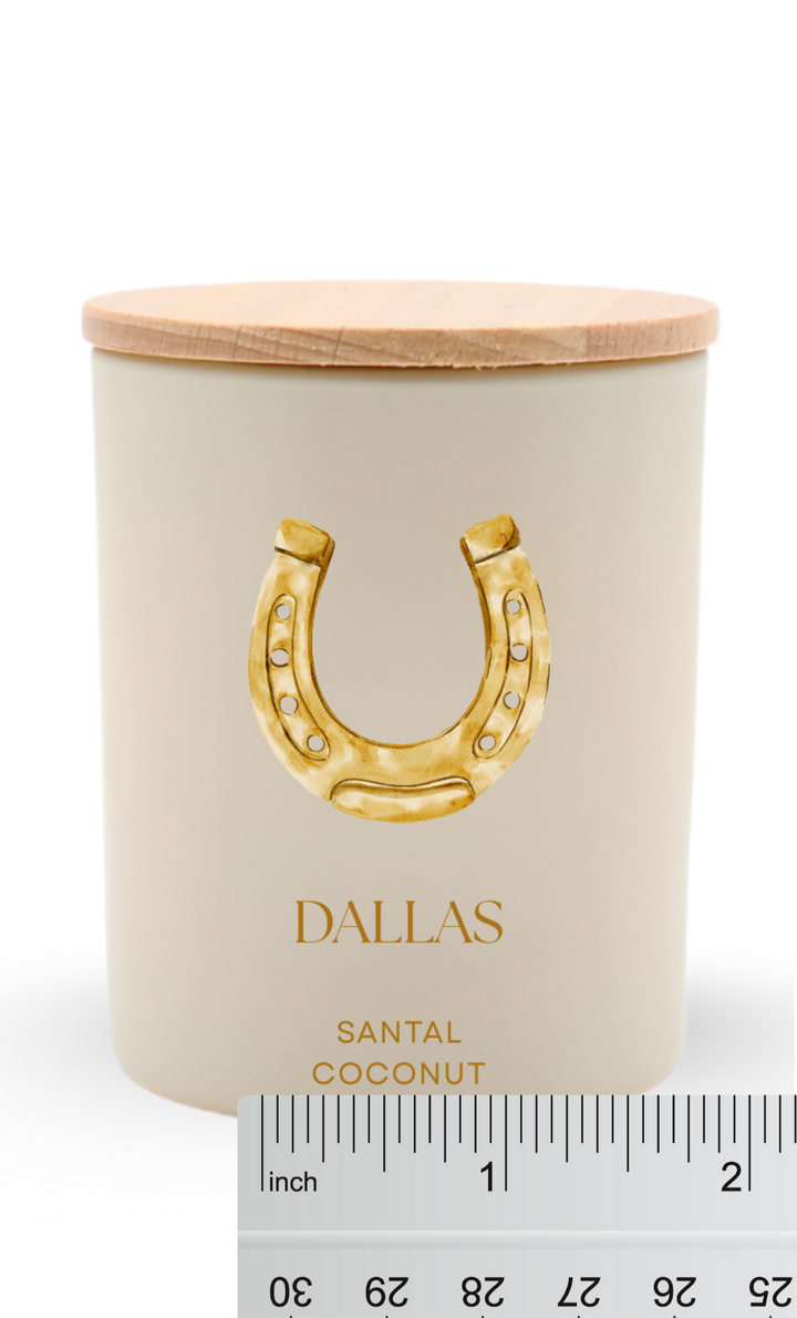 Dallas Horseshoe Mini Candle