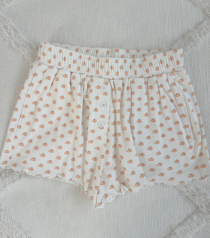 Pumpkin Pajama Shorts