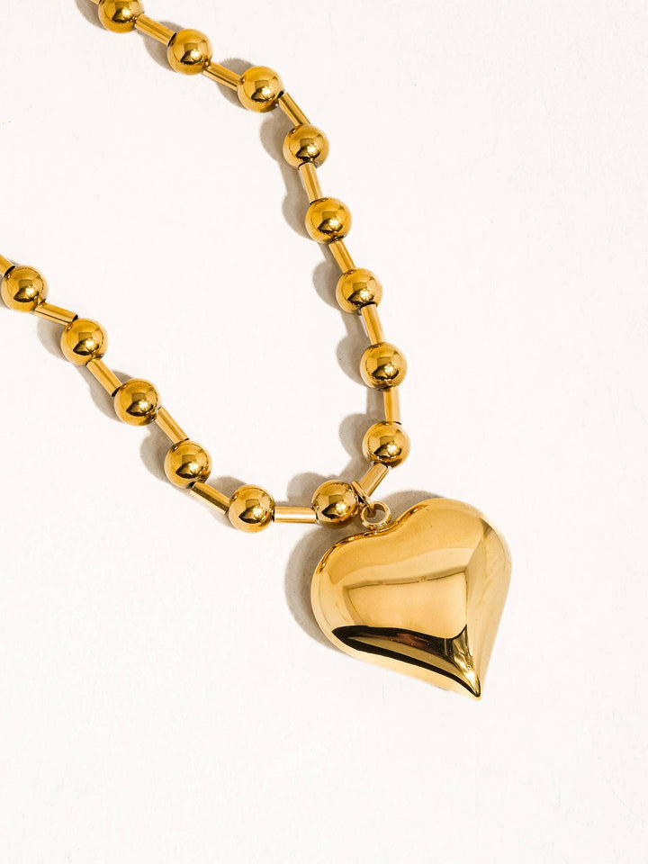 Paris Large Heart Necklace