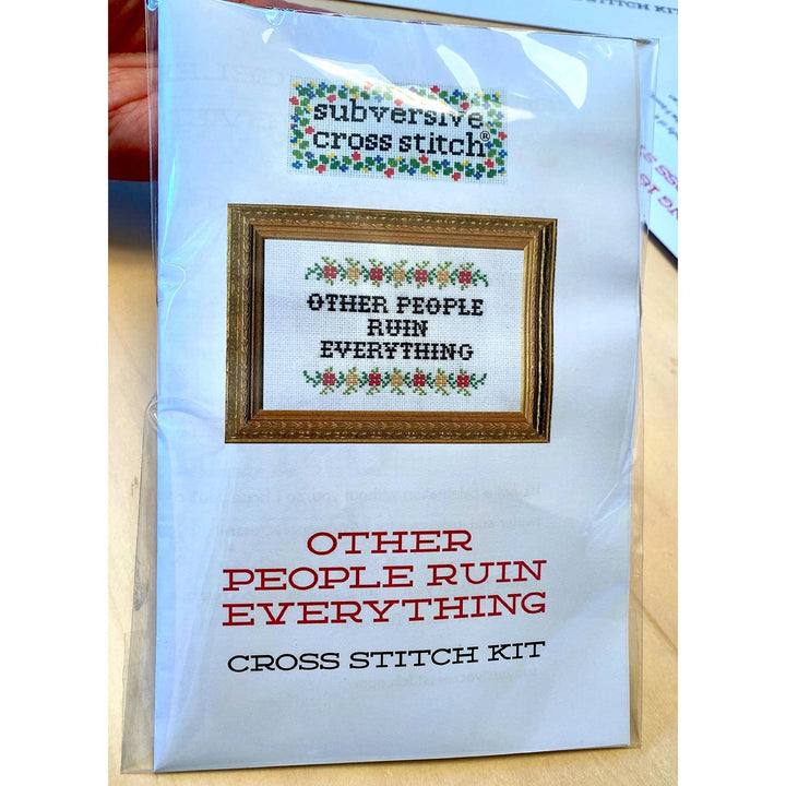 Please Be Patient With Me Cross Stitch Kit