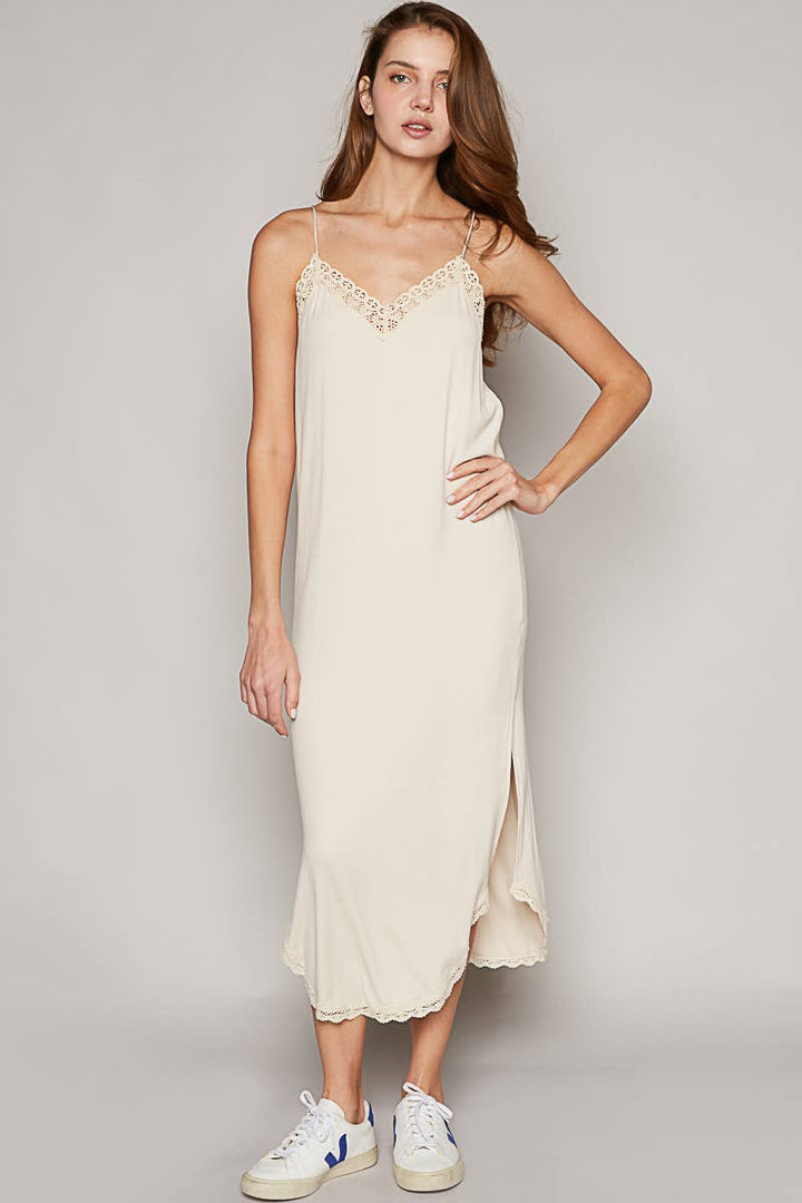 Ansley Lace Trim Dress