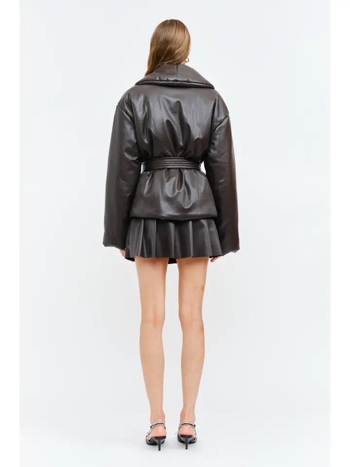 Celine Brown Bubble Jacket