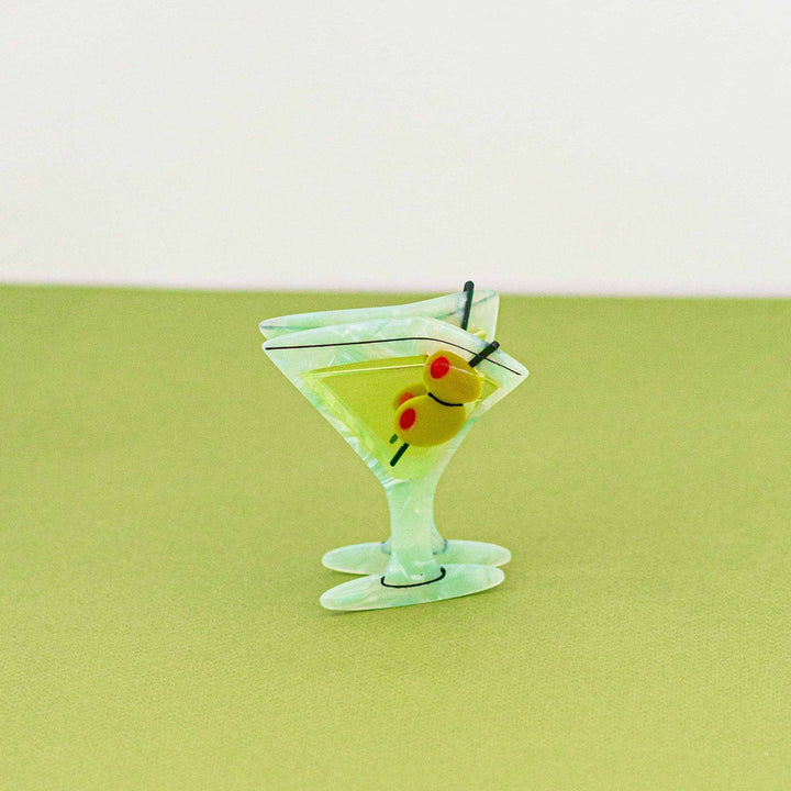 Martini Hair Claw Clip