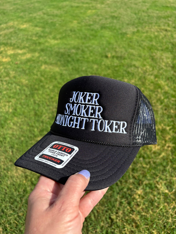 Joker Smoker Midnight Toker Trucker Hat