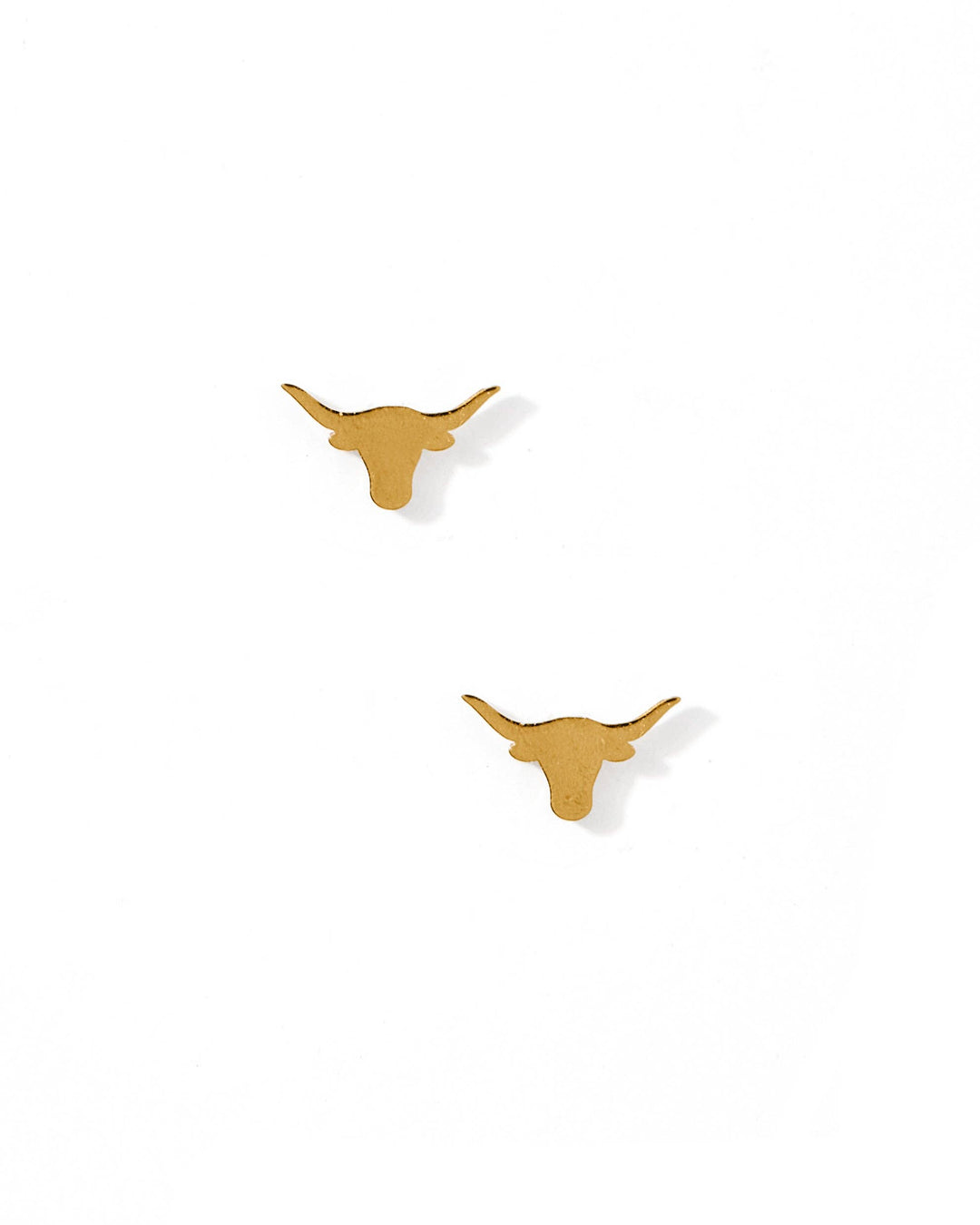 Screwback Stud Earrings - Longhorn