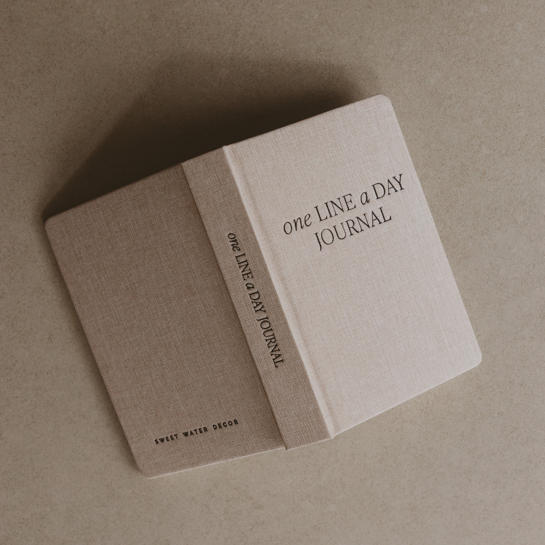 One Line A Day Fabric Ivory Journal