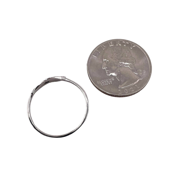 Feather Band Sterling Silver Ring