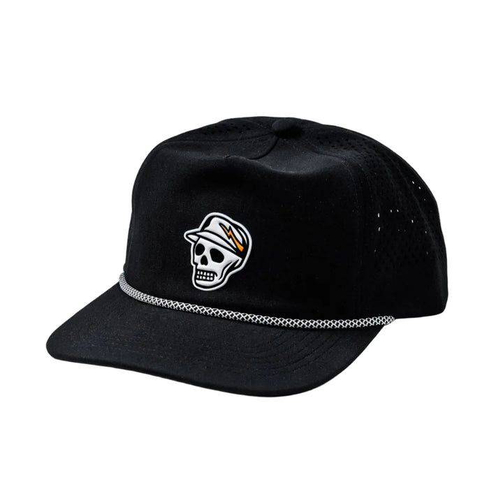Skull Caddie Performance Rope Hat - Black