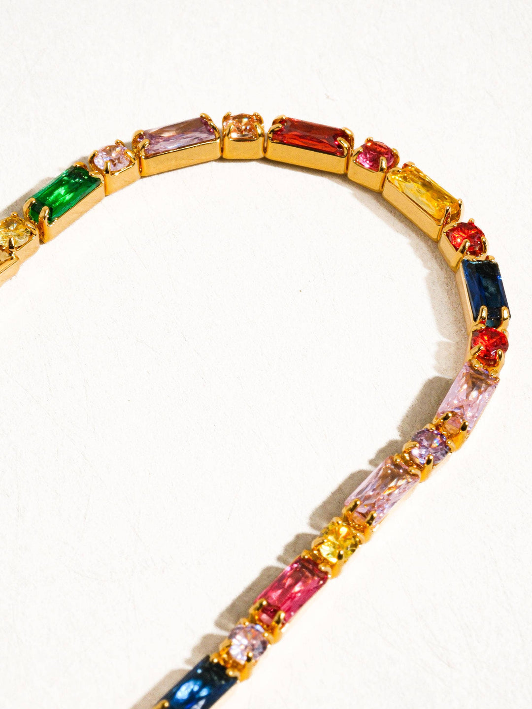 Shiloh Multicolor CZ Chain Bracelet