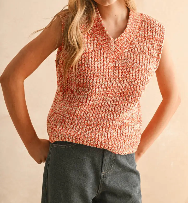 Charlie Two Tone Chenille Vest