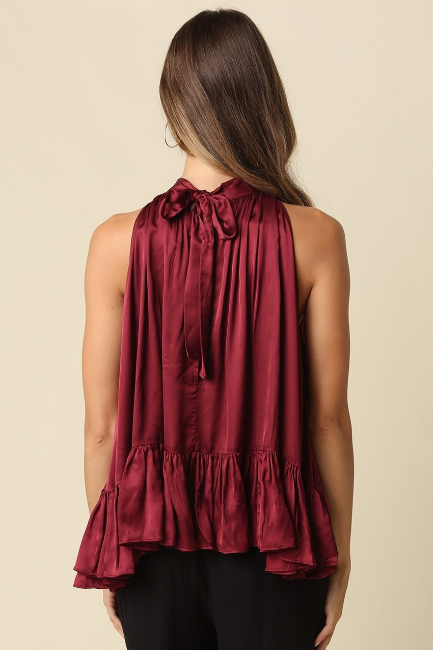 Addison Ruffle Halter Top