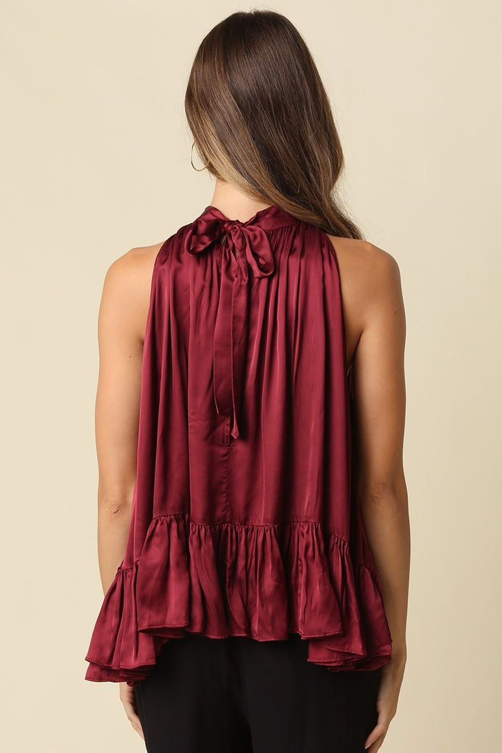 Addison Ruffle Halter Top