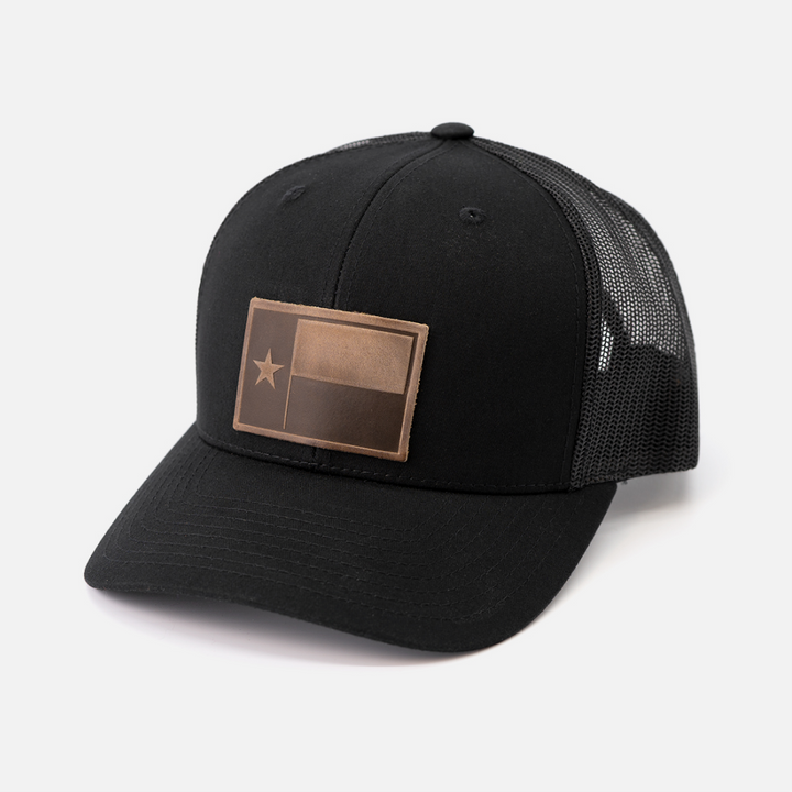 Texas Flag Leather Patch Hat