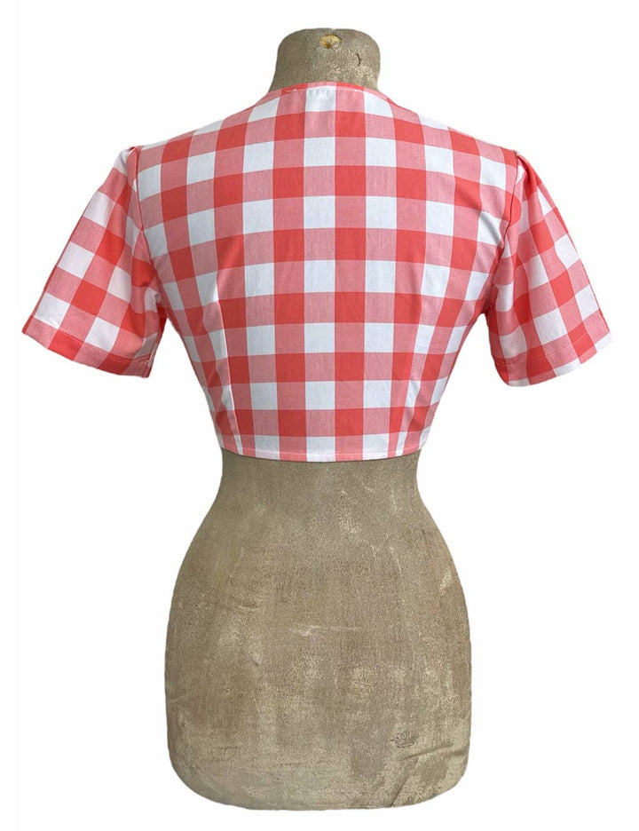 Scout Picnic Plaid Daisy Tie Top