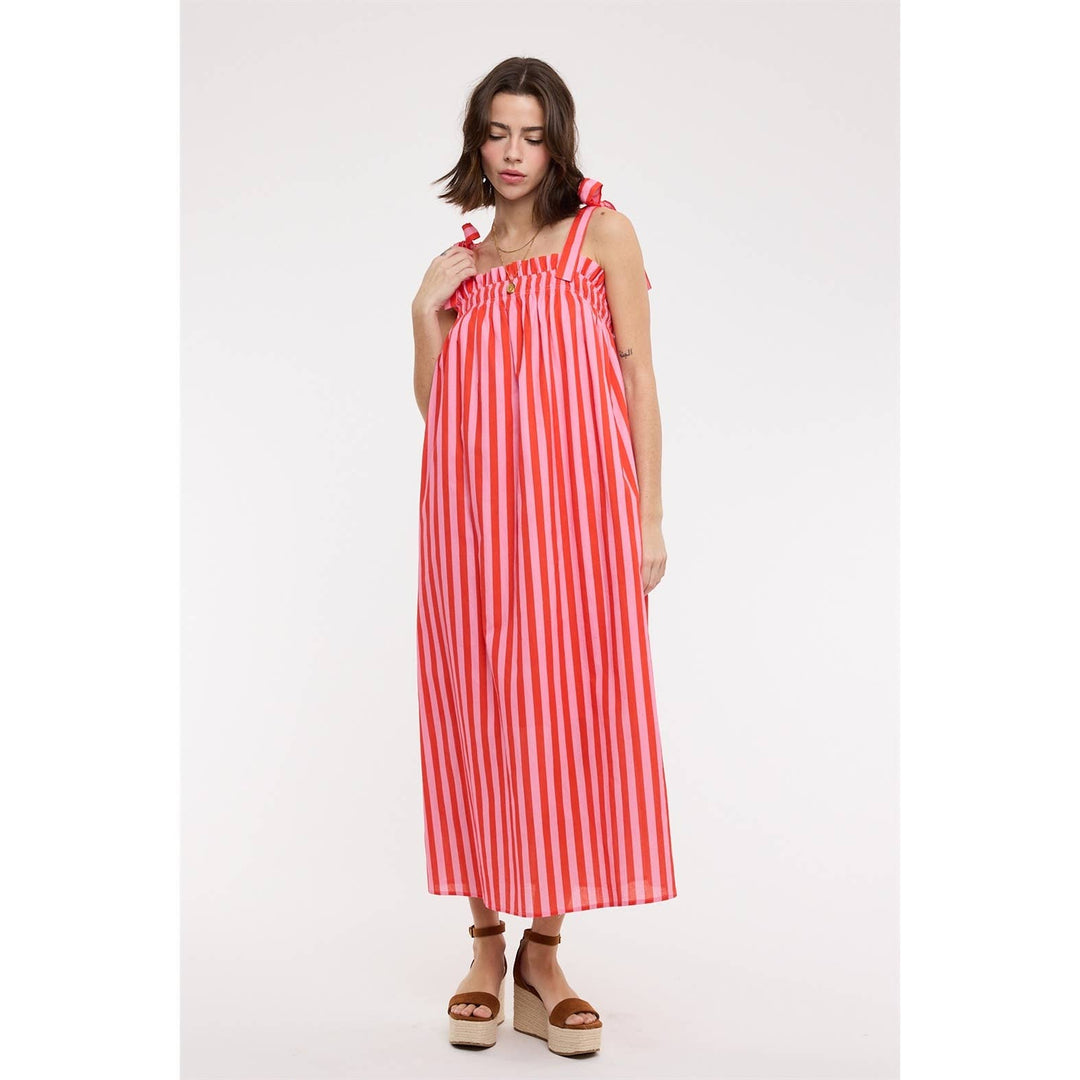 Suzi Striped Midi Dress