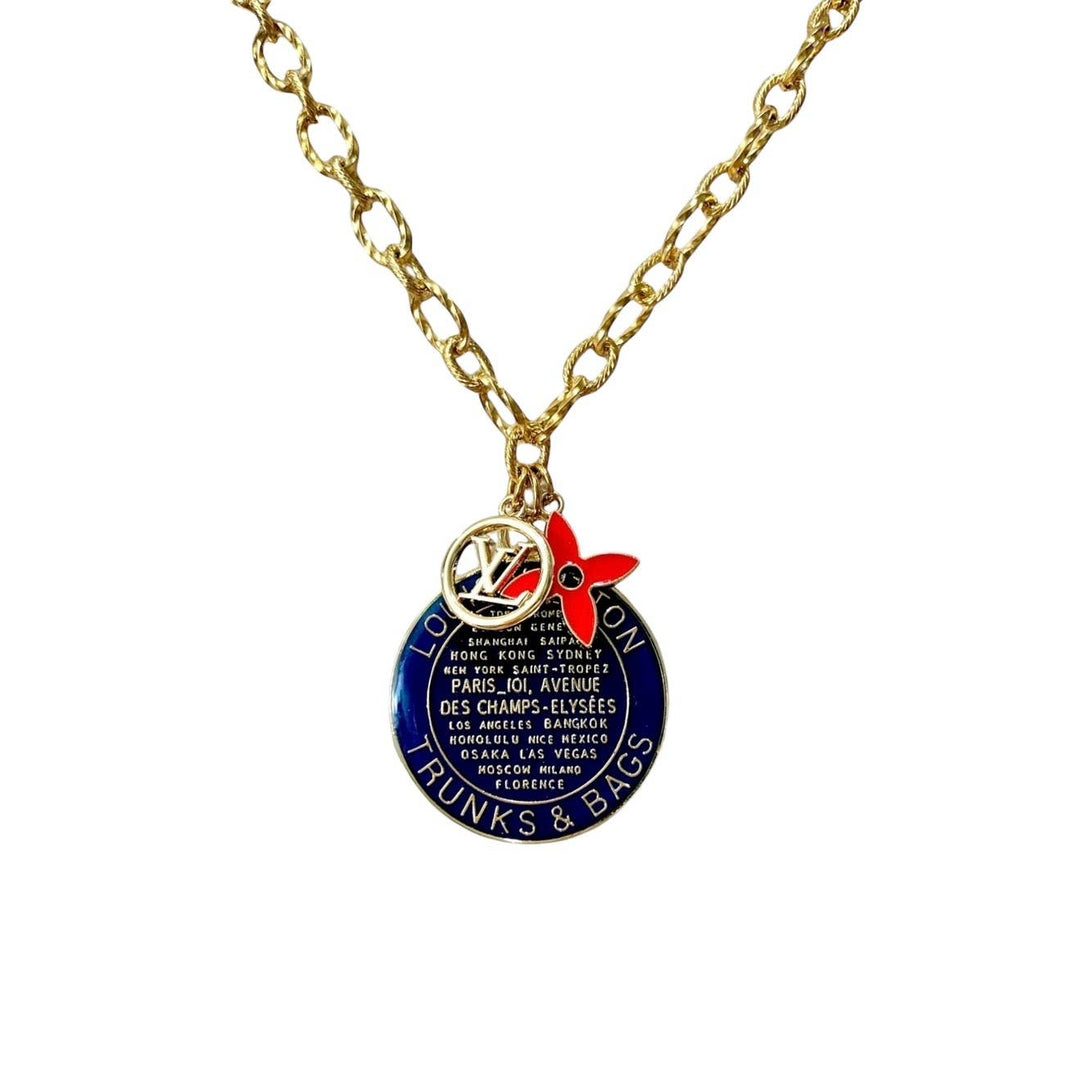 Repurposed LV Vintage Coin Necklace