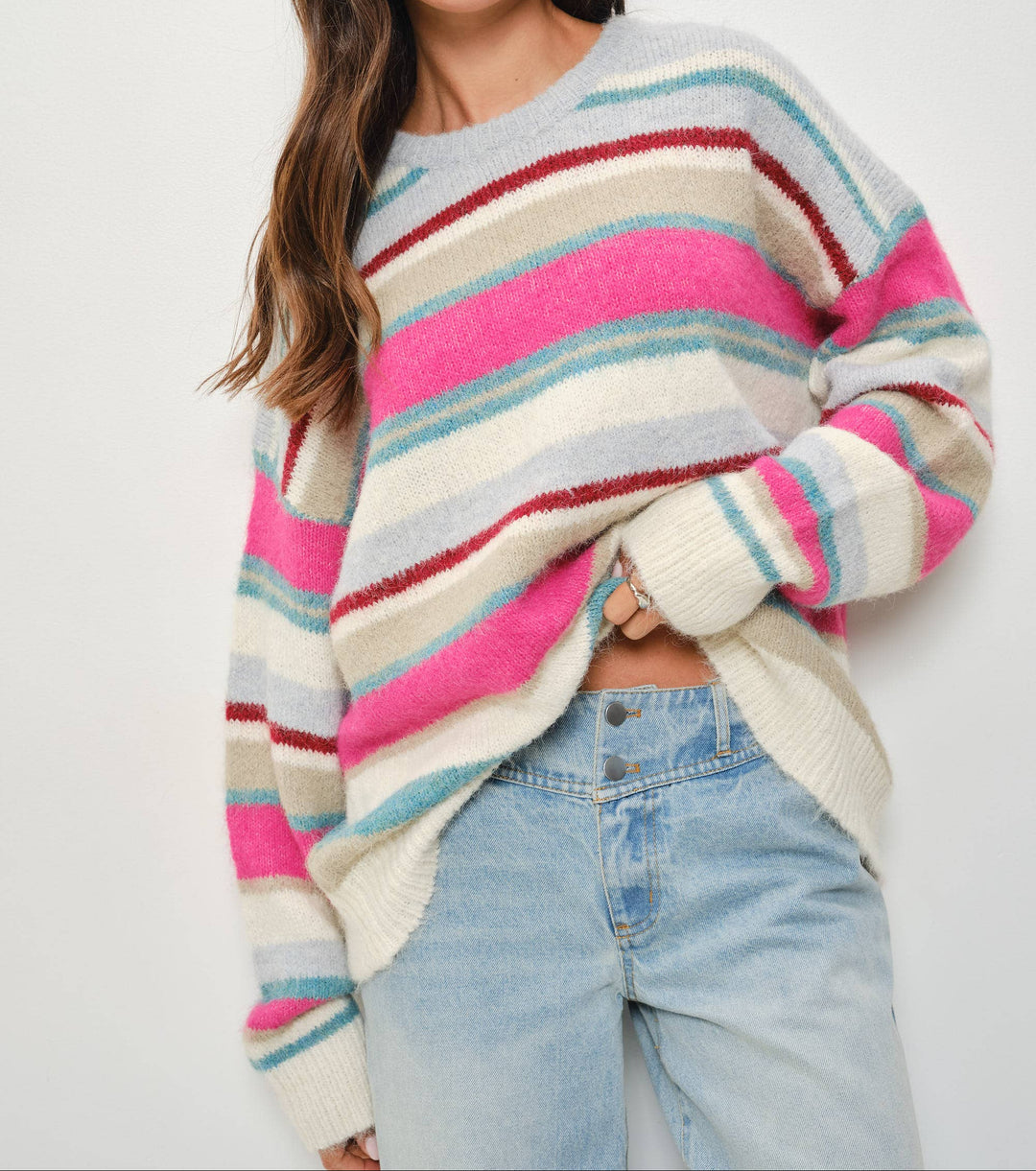 Benna Colorful Stripe Pullover