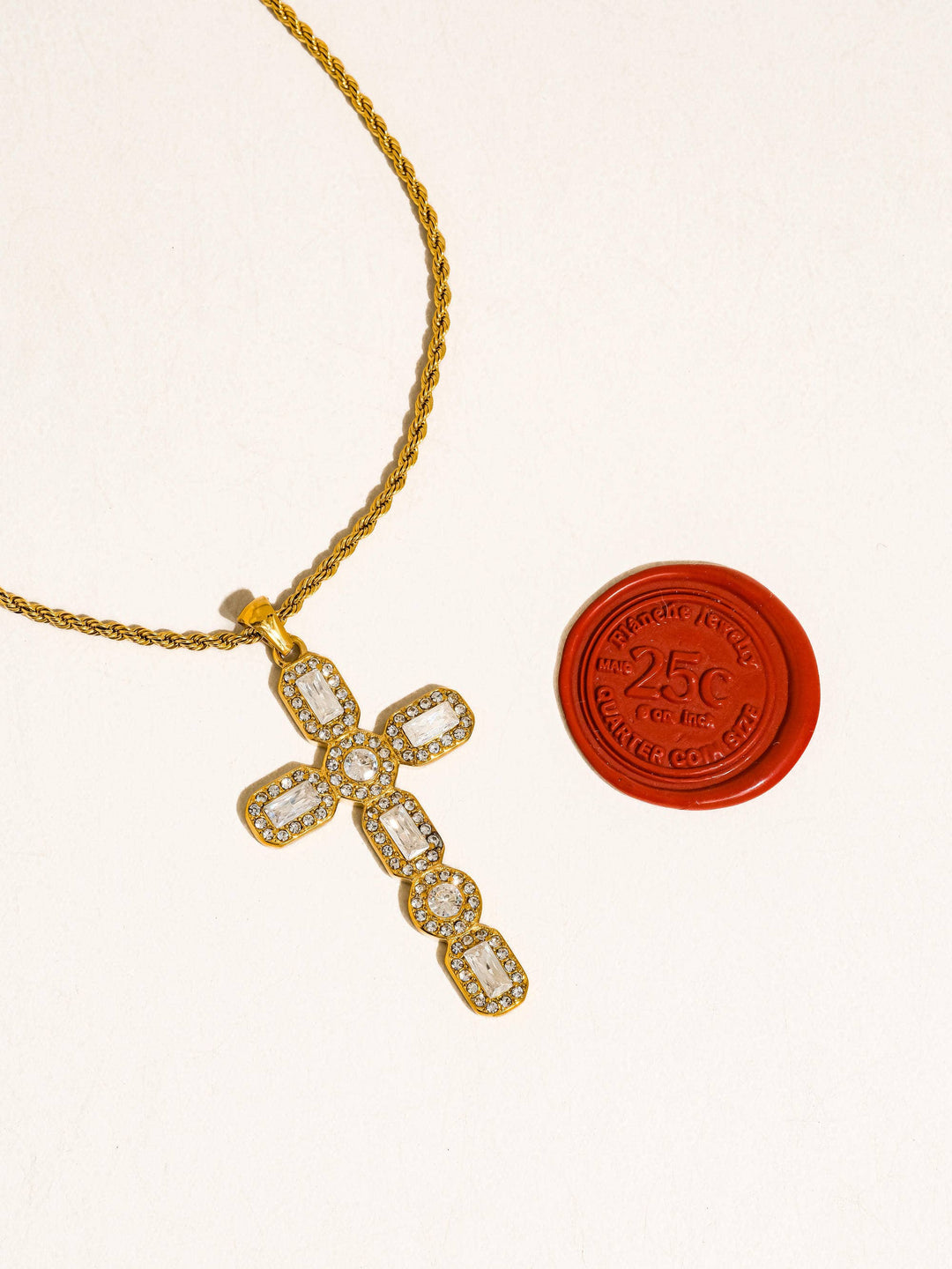 Belrose CZ Cross Necklace
